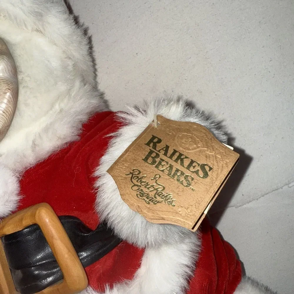 Vintage‎ 1989 Robert Raikes Bears Hand Signed - Christmas Santa Bear Numbered